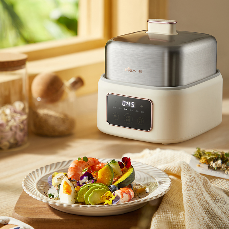 Vaporiera per alimenti da 4 litri con pentola per stufati